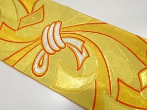 アンティーク　束ね熨斗模様織り出し袋帯（着用可）